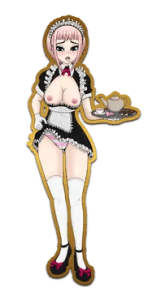 Lusty Maid Sticker
