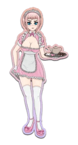 Pink Maid Sticker